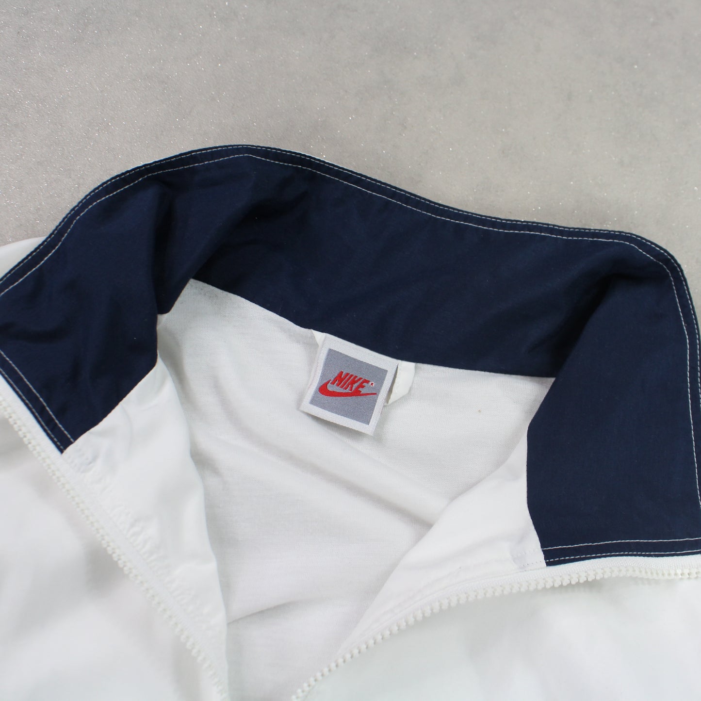 RARE 90s Nike Track Jacket White - (M)