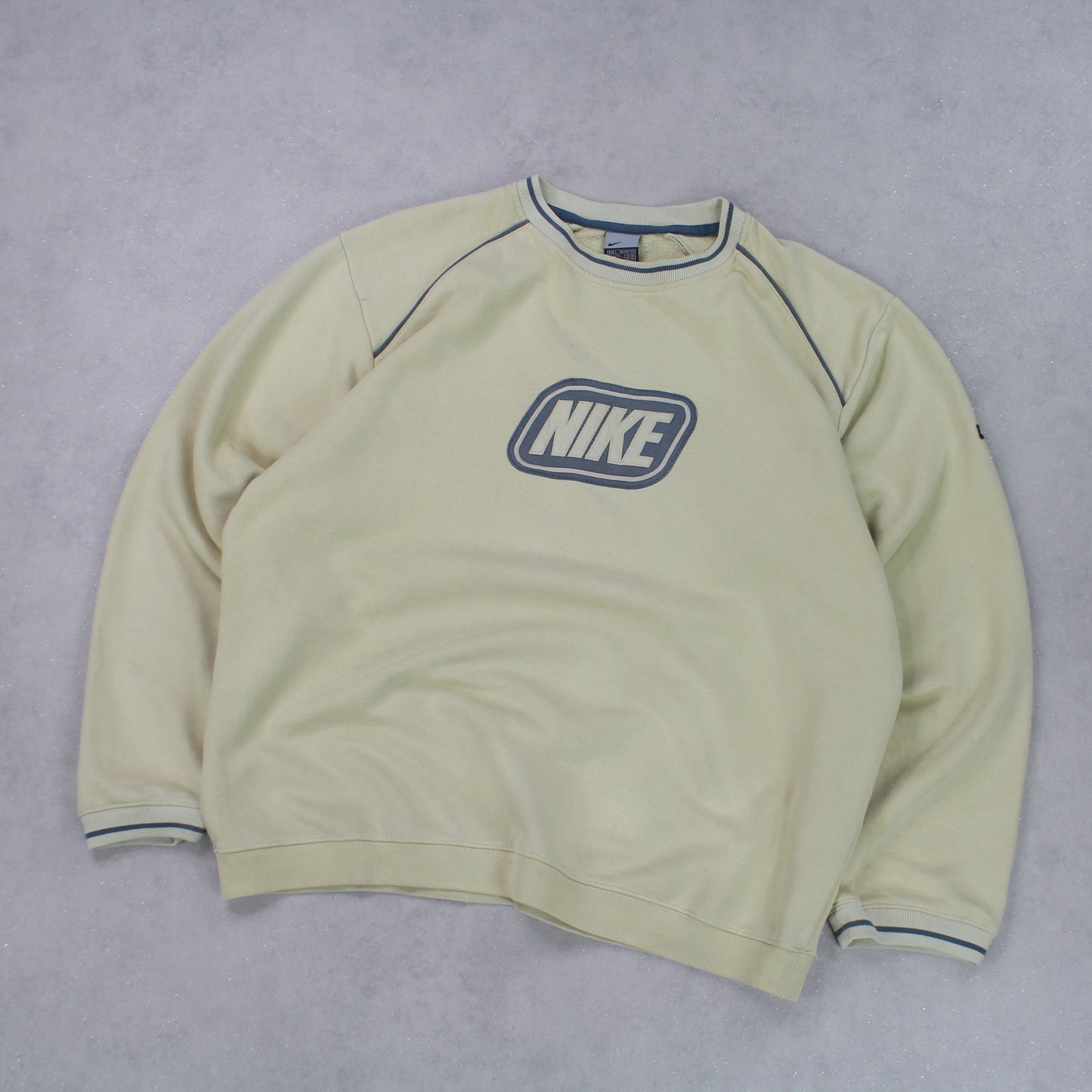 RARE 00s Nike Sweatshirt Yellow - (L)