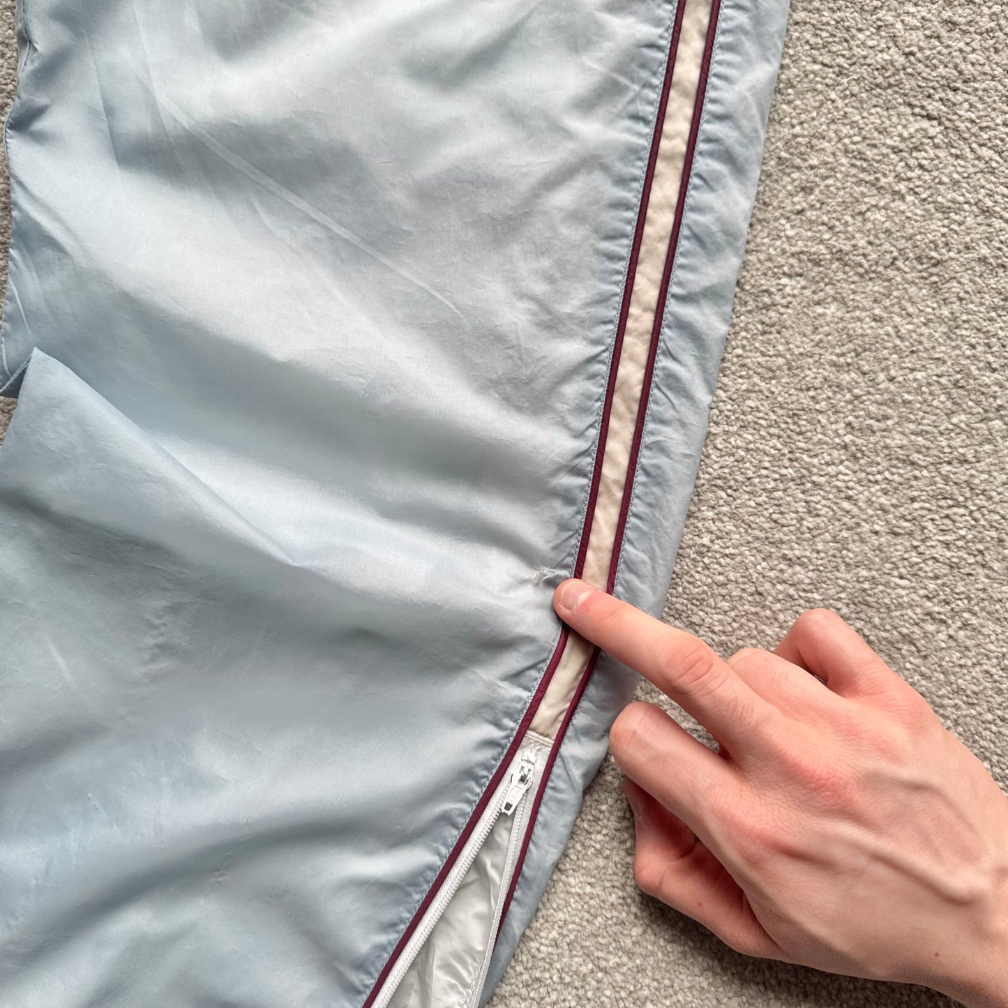 RARE 2000s Nike Trackpants Baby Blue - (S)