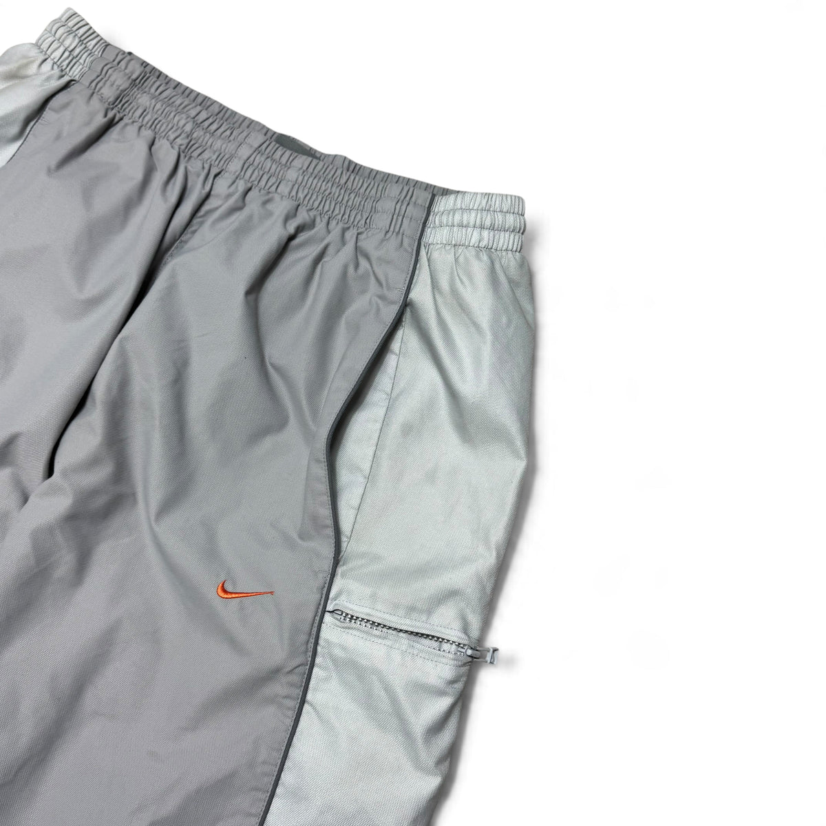 RARE 2000s Nike Trackpants Grey - (L)