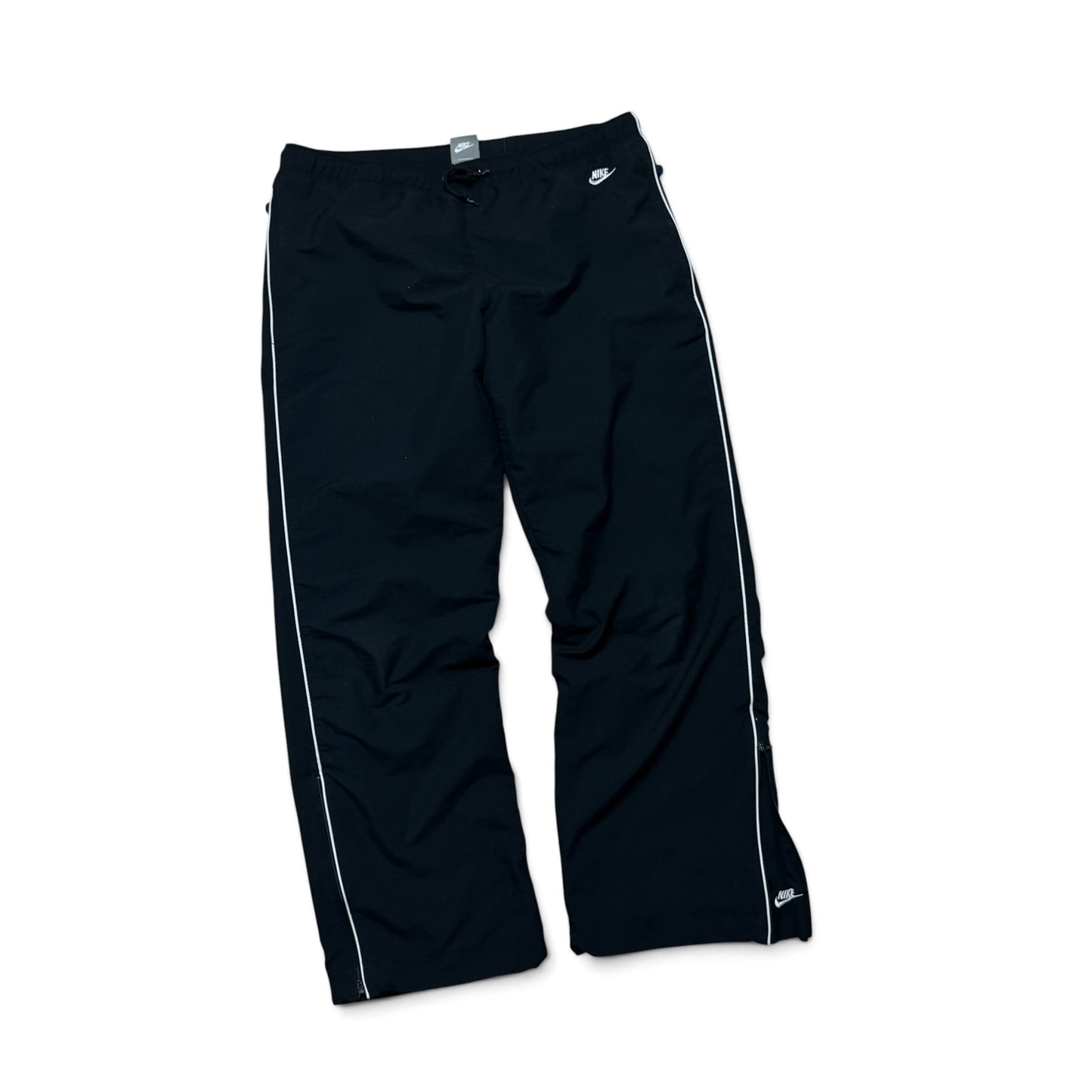 RARE 2000s Baggy Nike Trackpants Black - (M)