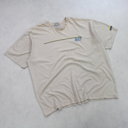 RARE Vintage Nike T-Shirt Beige - (XXL)