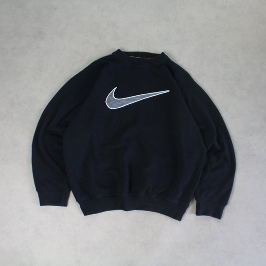 RARE 2000s Nike Sweatshirt Black - (M)