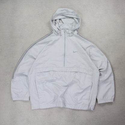 RARE 2000s Nike Pullover Jacket Grey - (L)