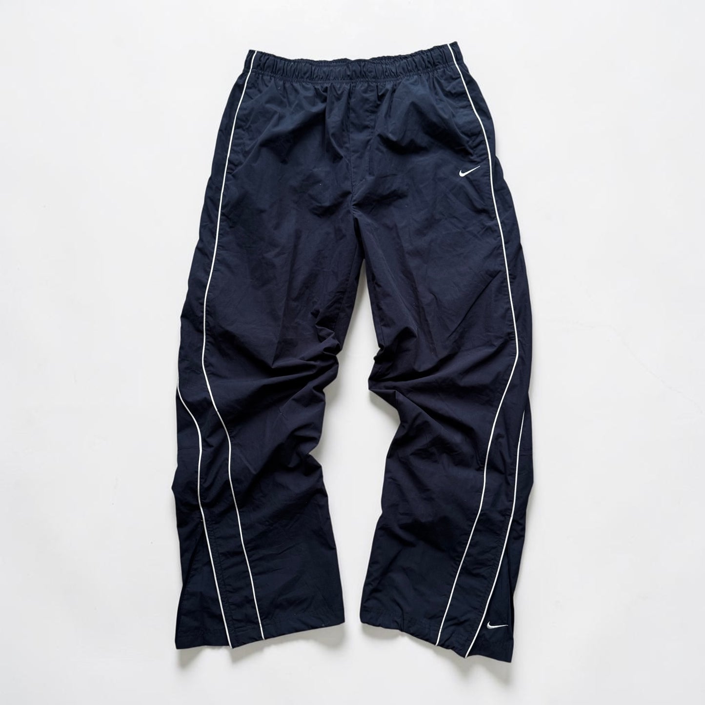SUPER RARE 2000s Nike Trackpants Navy *PREMIUM* - (L)