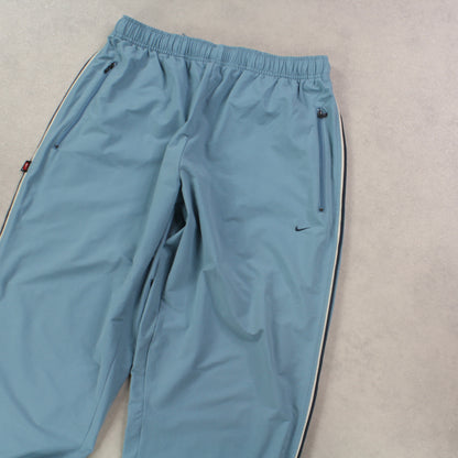 SUPER RARE 00s Nike Trackpants Blue - (S)