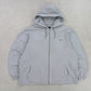 RARE 00s Nike Zip Up Hoodie Grey - (XL)