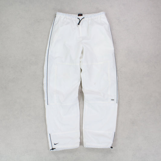 RARE 90s Nike Trackpants White - (S)