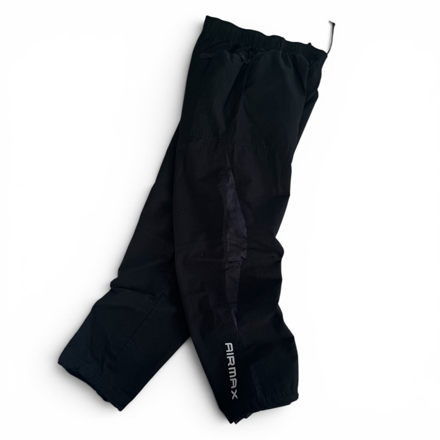 SUPER RARE 2000s Nike Air Max Trackpants Black - (S)