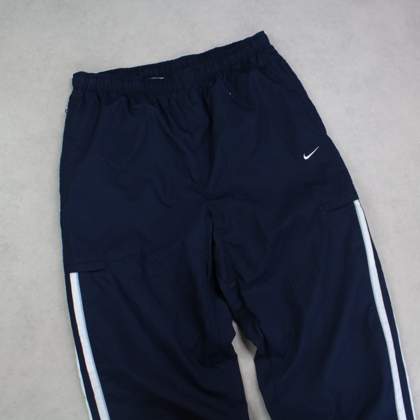 RARE 2000s Baggy Nike Trackpants Navy - (L)