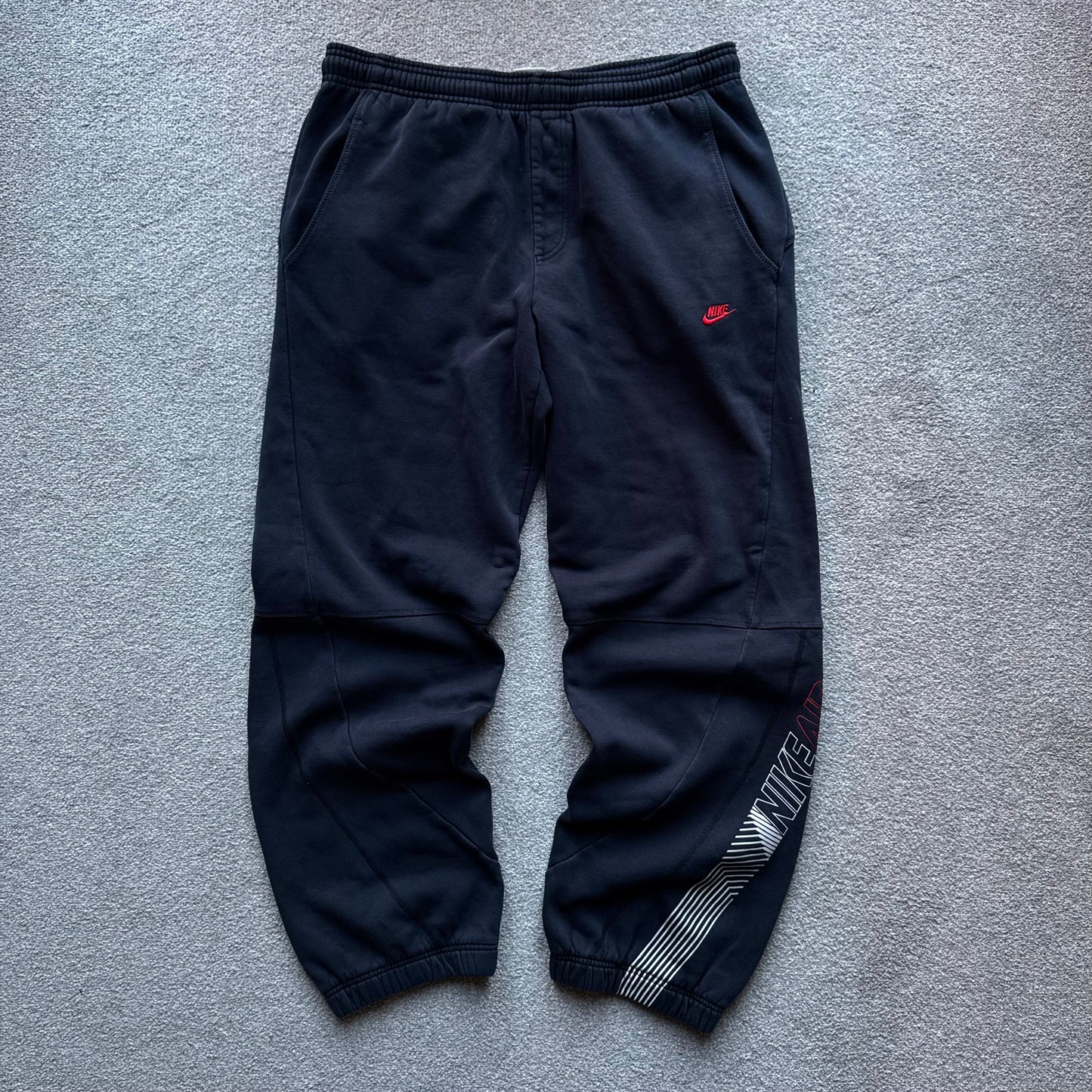 RARE 2000s Nike Airmax Joggers Black - (L)