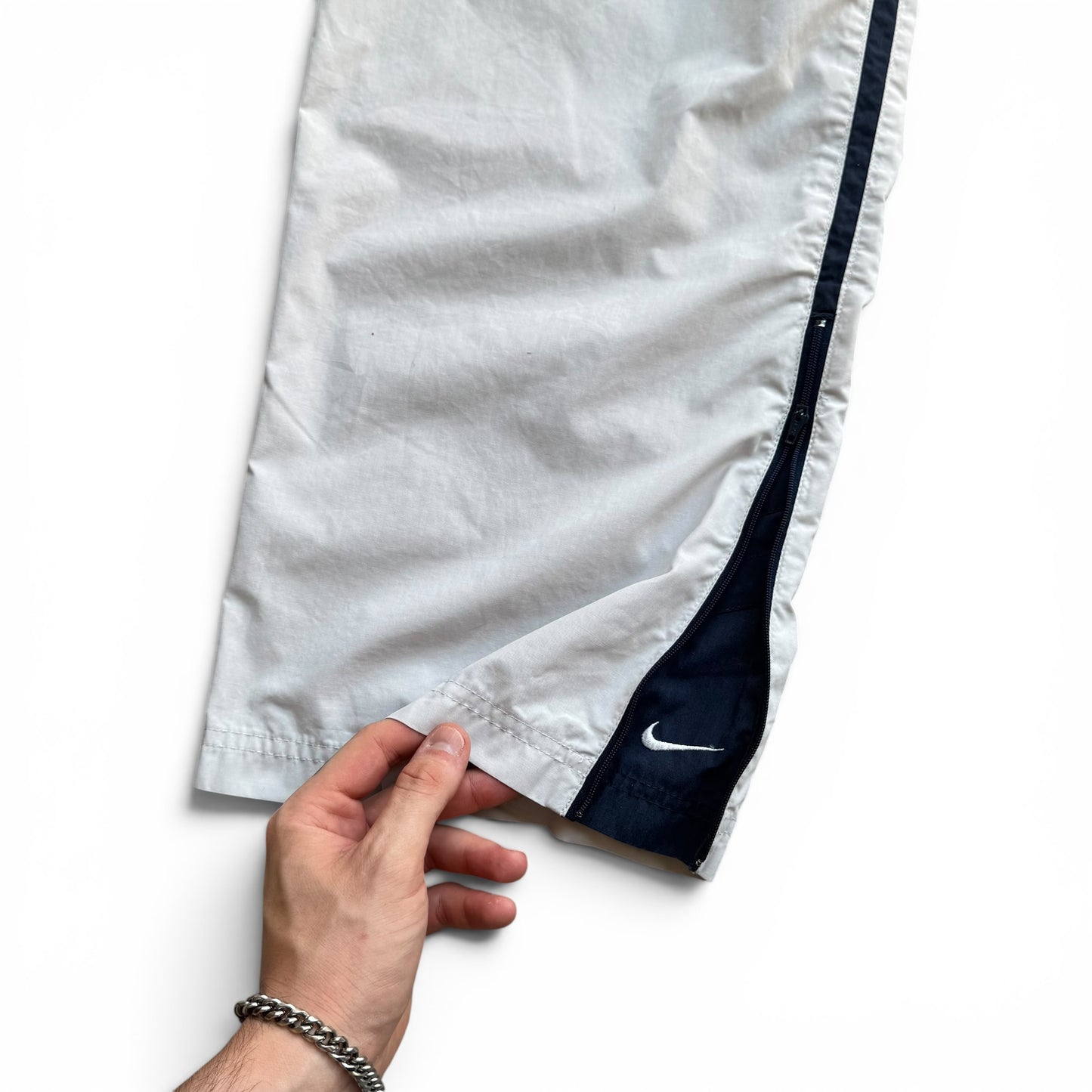 SUPER RARE 2000s Baggy Nike Trackpants Grey *PREMIUM* - (L)