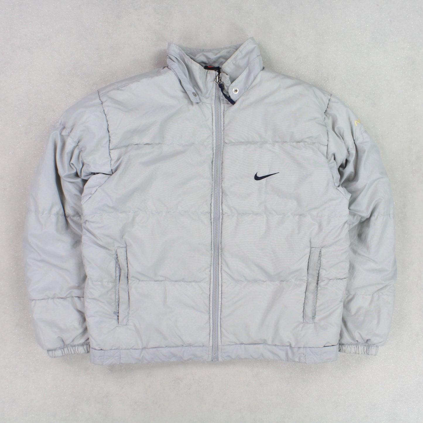 RARE Vintage 1990s Nike Puffer Jacket Grey - (S)