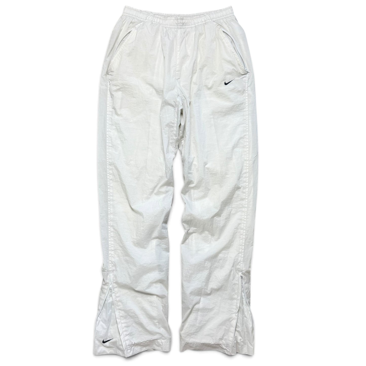 SUPER RARE 2000s Nike Trackpants White - (S) | PREMIUM