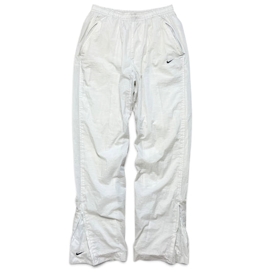 SUPER RARE 2000s Nike Trackpants White *PREMIUM* - (S)