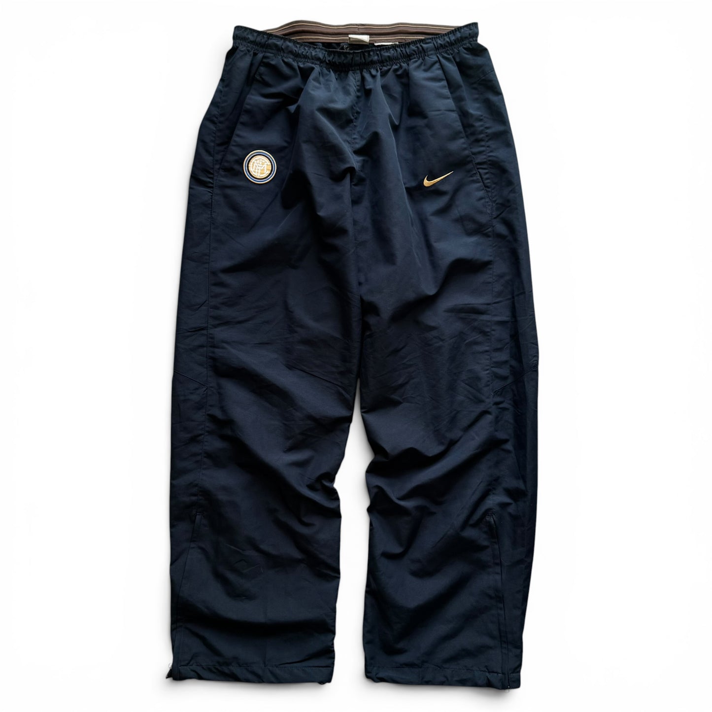 SUPER RARE 2000s Baggy Nike Milan Trackpants Navy - (L)