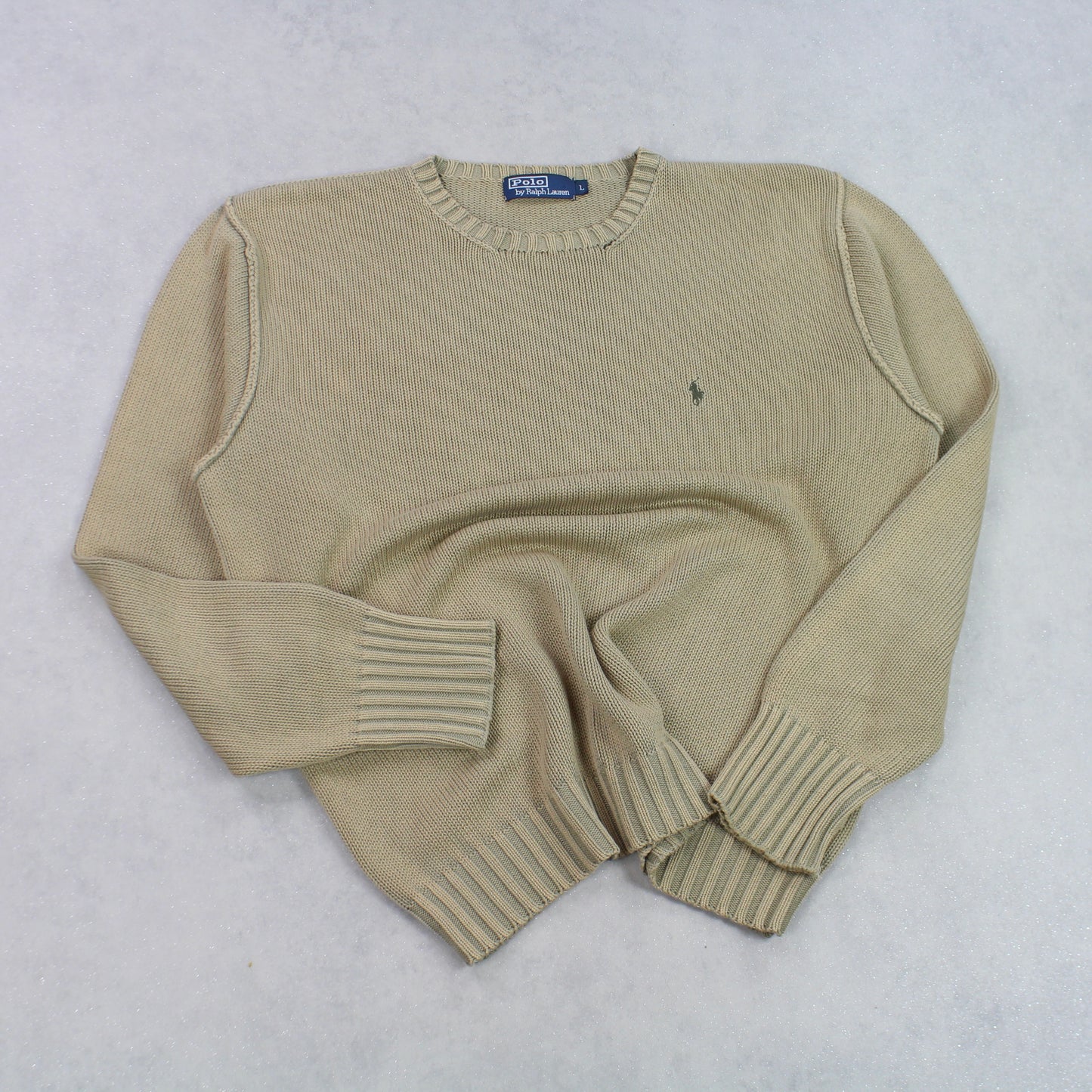Vintage Ralph Lauren Knitted Jumper Brown - (L)