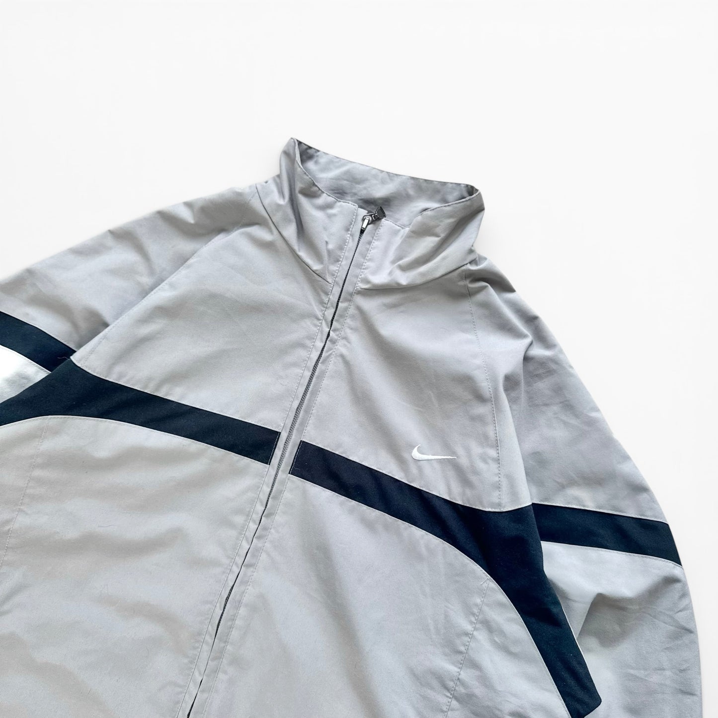 RARE 2000s Nike Track Jacket Grey - (S)