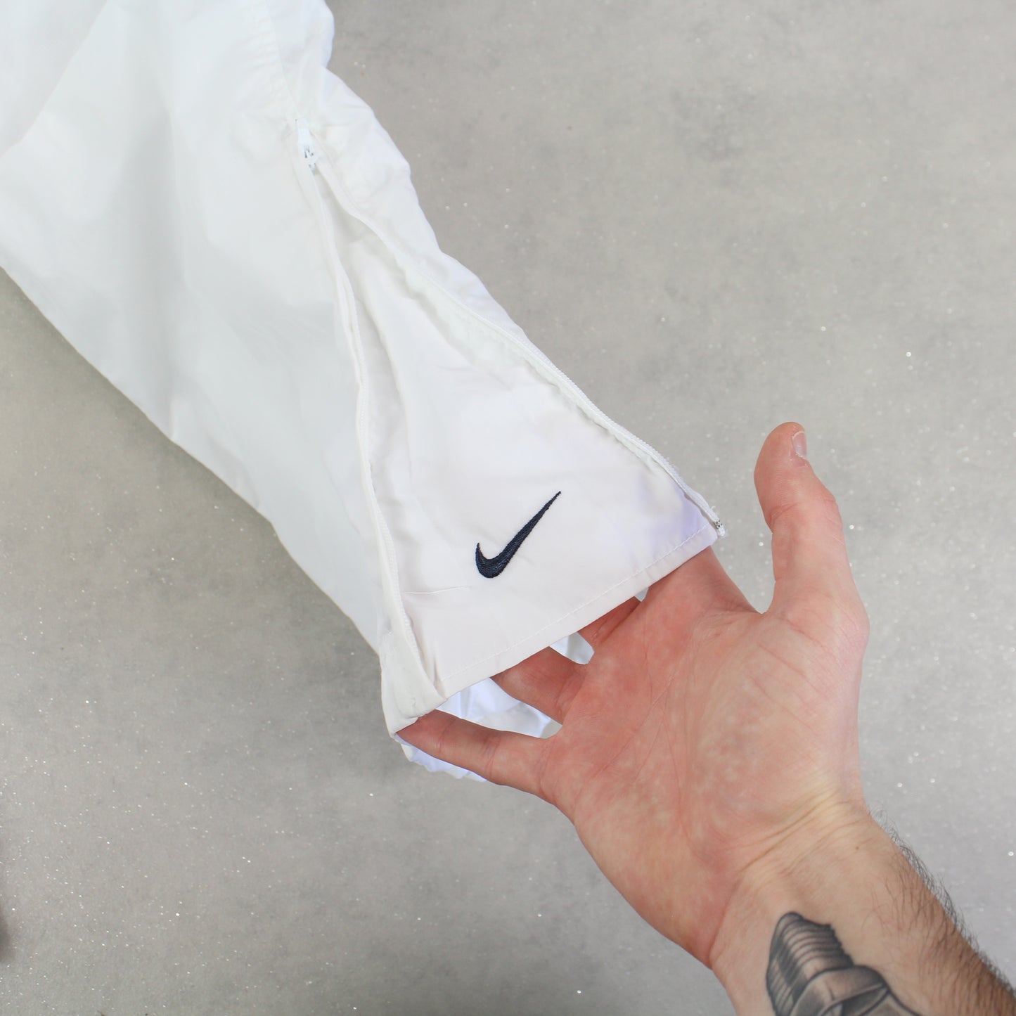 SUPER RARE 00s Nike Trackpants White - (M)