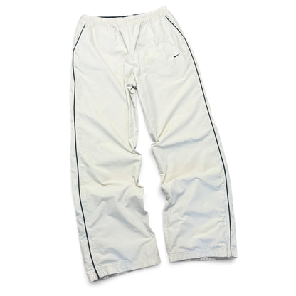 RARE 2000s Nike Trackpants Cream - (S)