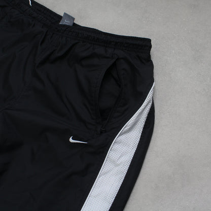 SUPER RARE 2000s Baggy Nike Trackpants Black - (L)