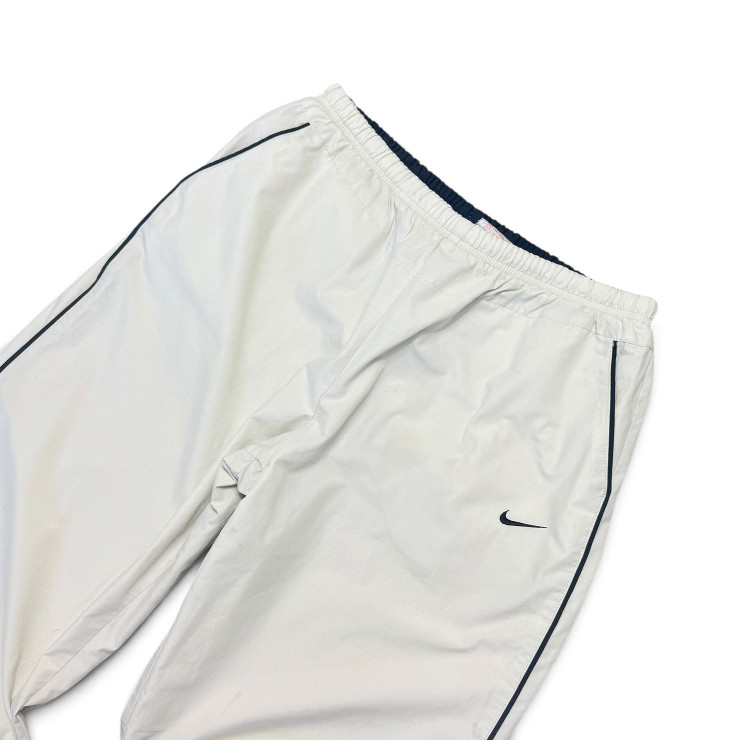 RARE 2000s Nike Trackpants Cream - (S)