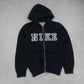 RARE Vintage 00s Nike Zip Up Hoodie Black - (S)