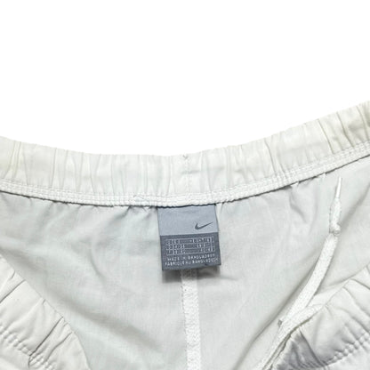 SUPER RARE 2000s Baggy Nike Trackpants White - (S)