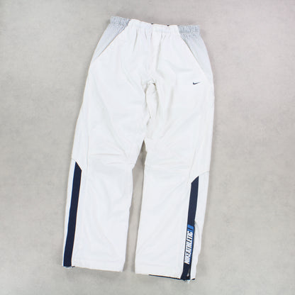SUPER RARE 2000s Nike Athletic Trackpants White - (L)