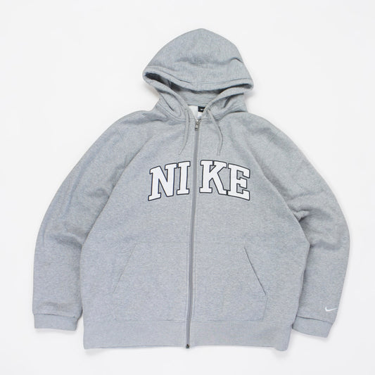 RARE 2000s Nike Zip Hoodie Grey - (M)