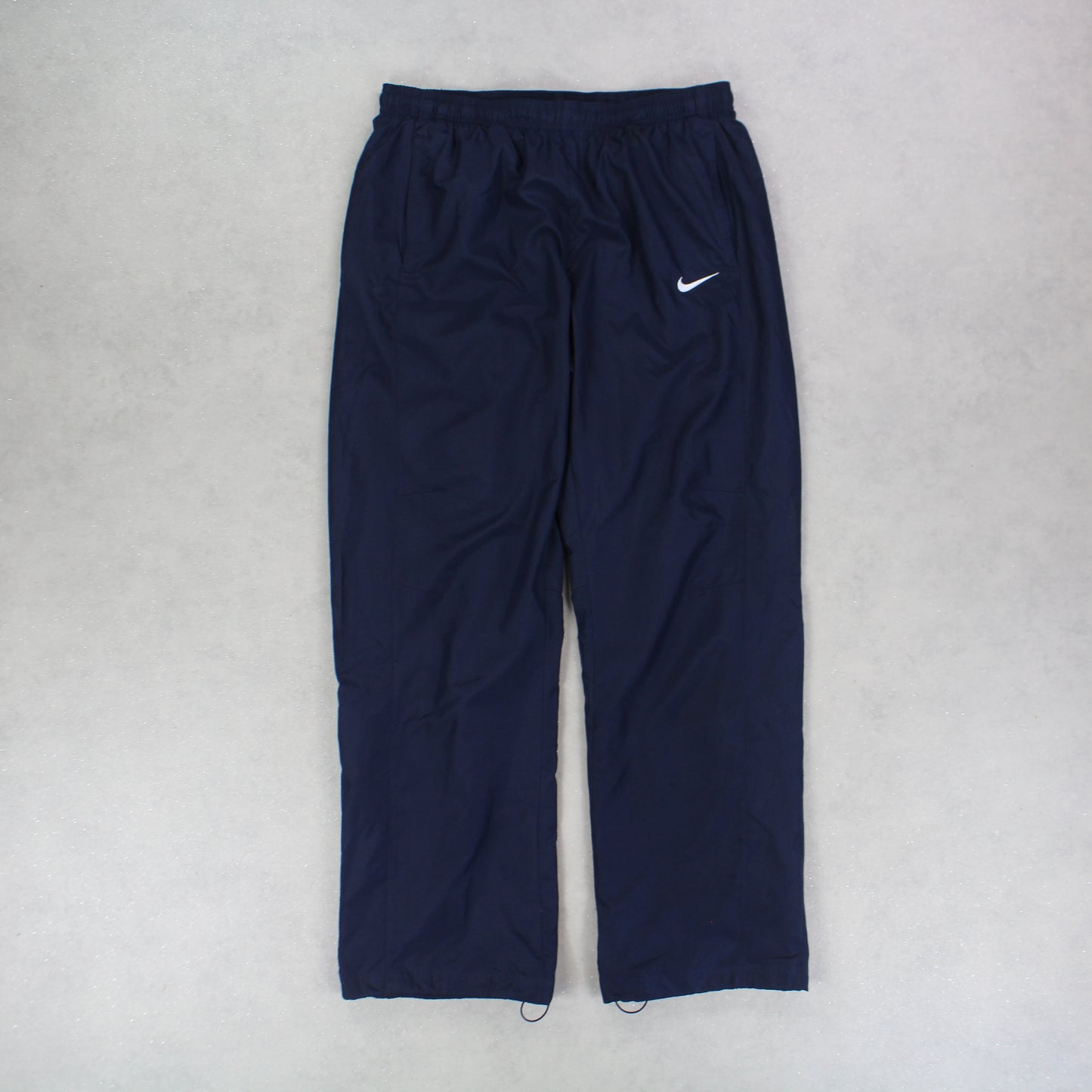 RARE 00s Nike Baggy Trackpants Navy - (L)