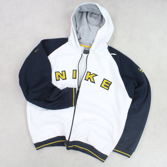 VERY RARE Vintage 00s Nike Zip Up Hoodie White - (L)