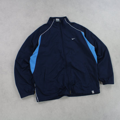 RARE 00s Nike Track Jacket Navy - (M)