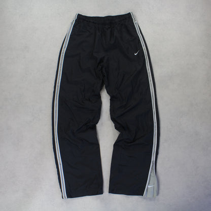 SUPER RARE 2000s Nike Trackpants Black - (S)
