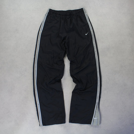 SUPER RARE 2000s Nike Trackpants Black - (S)