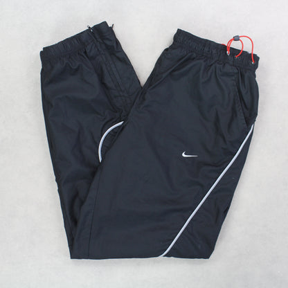 RARE Vintage 00s Nike Air Max Trackpants Black - (L)