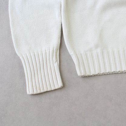 SELTENER Ralph Lauren Pullover aus den 1990ern, Creme – (M)