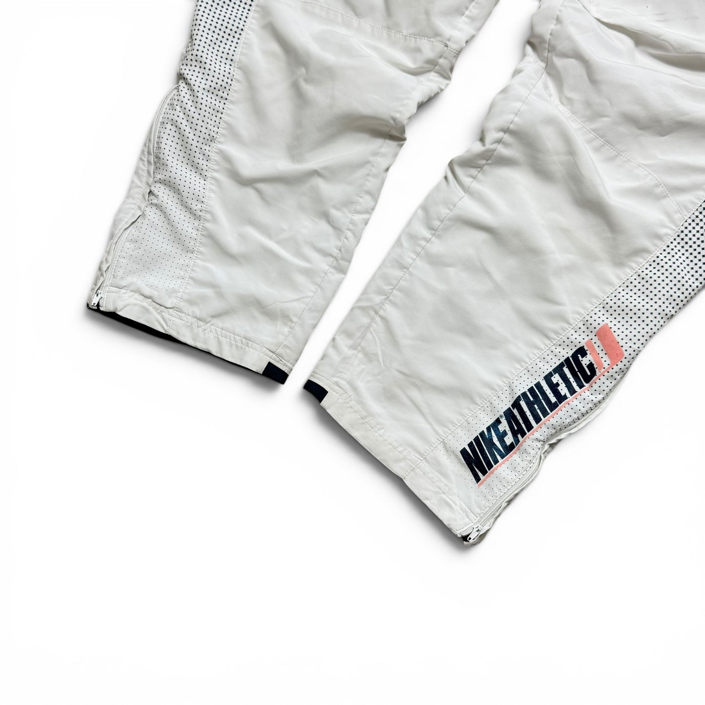 SUPER RARE 2000s Nike Trackpants White - (M)