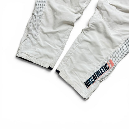 SUPER RARE 2000s Nike Trackpants White - (M)