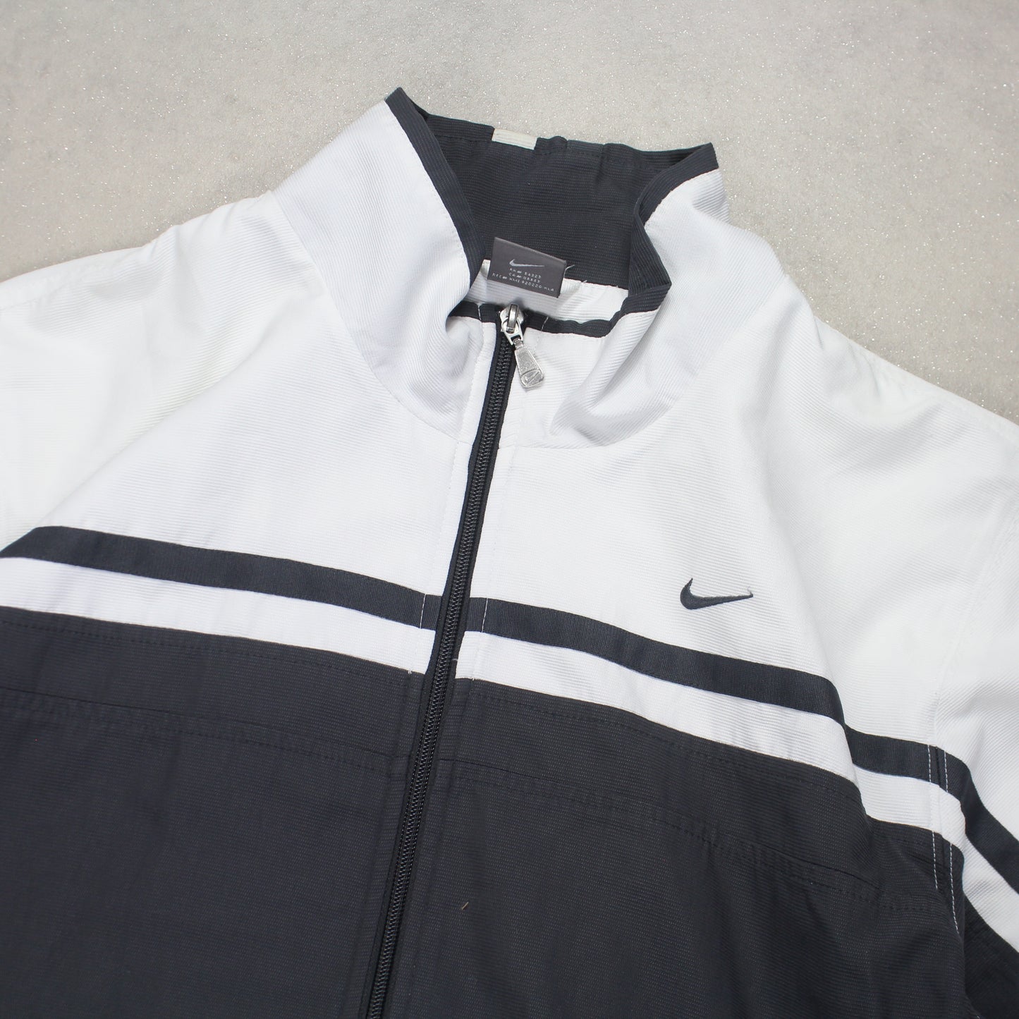 RARE 2000s Nike Track Jacket White - (XL)