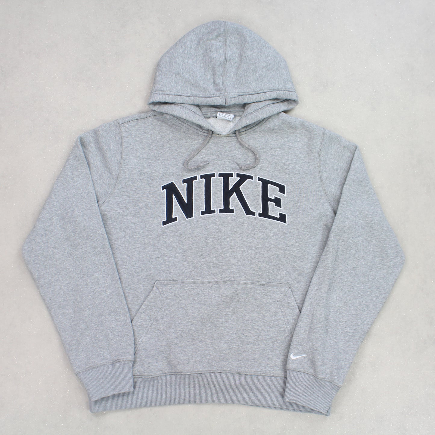 RARE Vintage 00s Nike Spell Out Hoodie Grey - (S)