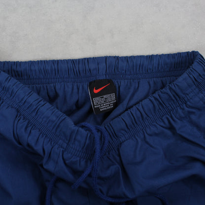 RARE Vintage 1990s Nike Trackpants Blue - (S)