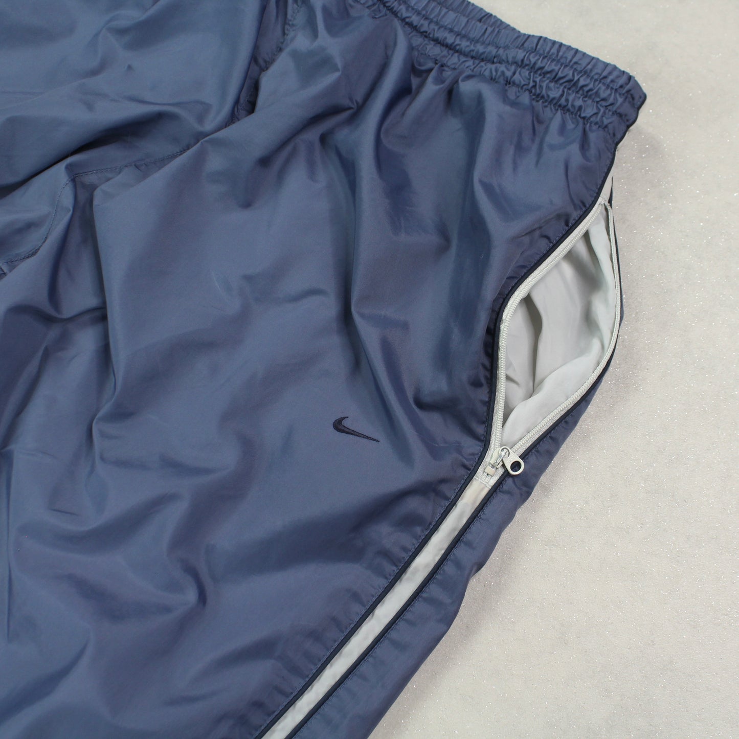 RARE 00s Baggy Nike Trackpants Blue - (L)