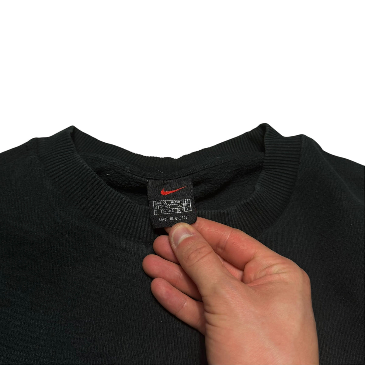 SUPER RARE 1990s Nike Sweatshirt Black - (XL)