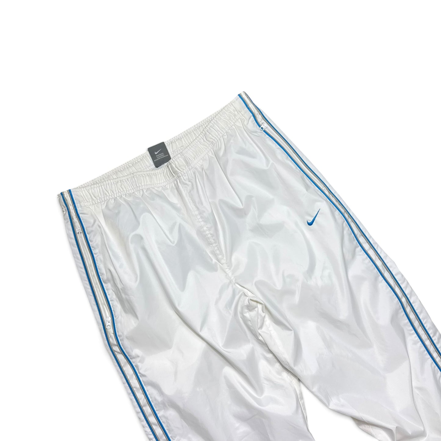 SUPER RARE 2000s Baggy Nike Trackpants White - (L) | PREMIUM
