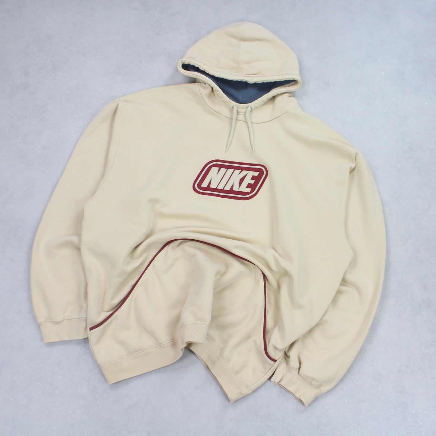 RARE Vintage 00s Nike Spell Out Hoodie Peach - (XL)