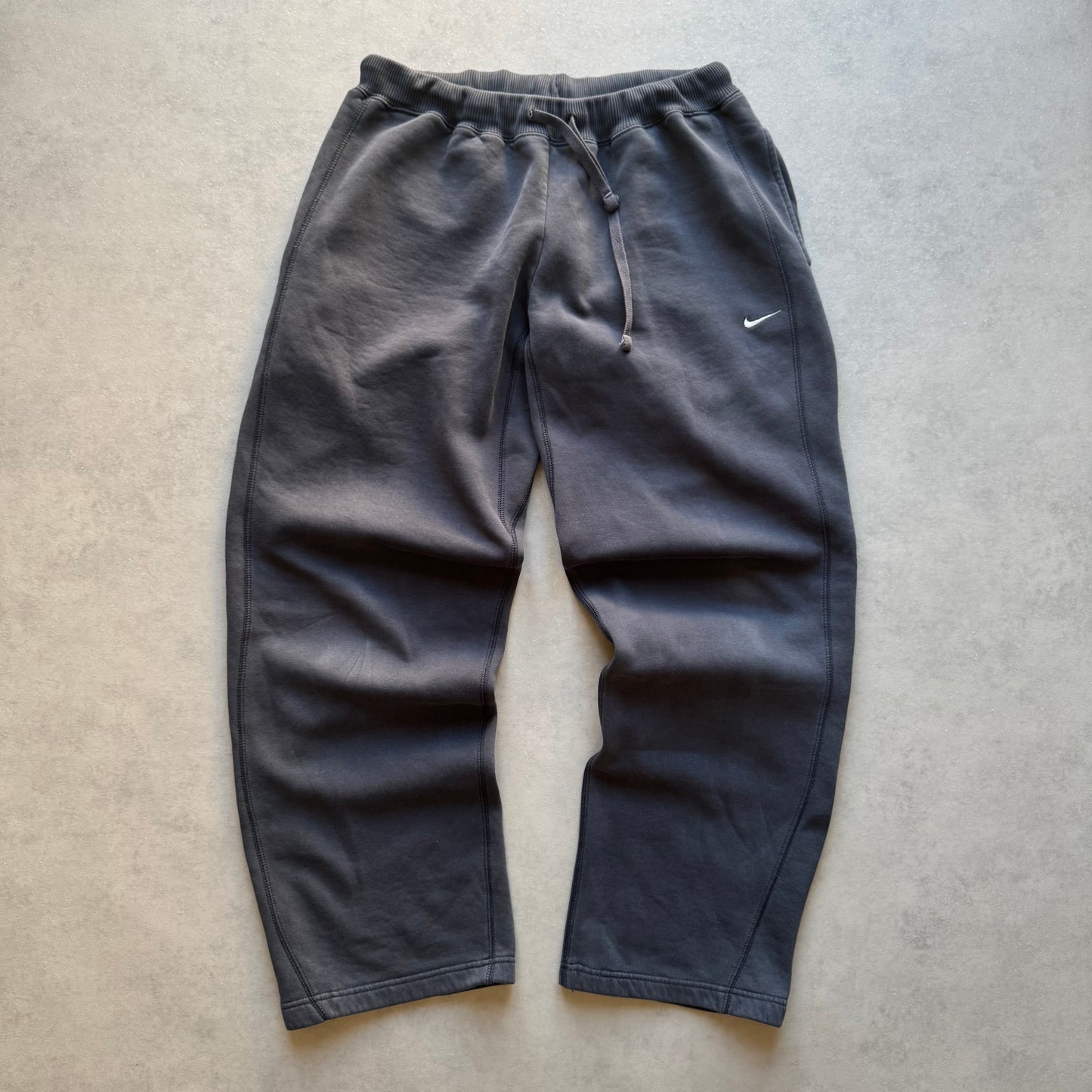 RARE 2000s Baggy Nike Joggers Grey - (M)