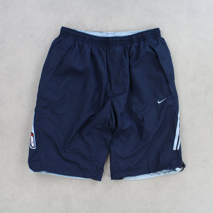 RARE 2000s Nike Track Shorts Navy - (M)