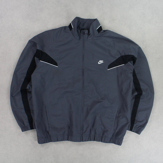 RARE 00s Nike Track Jacket Black - (L)