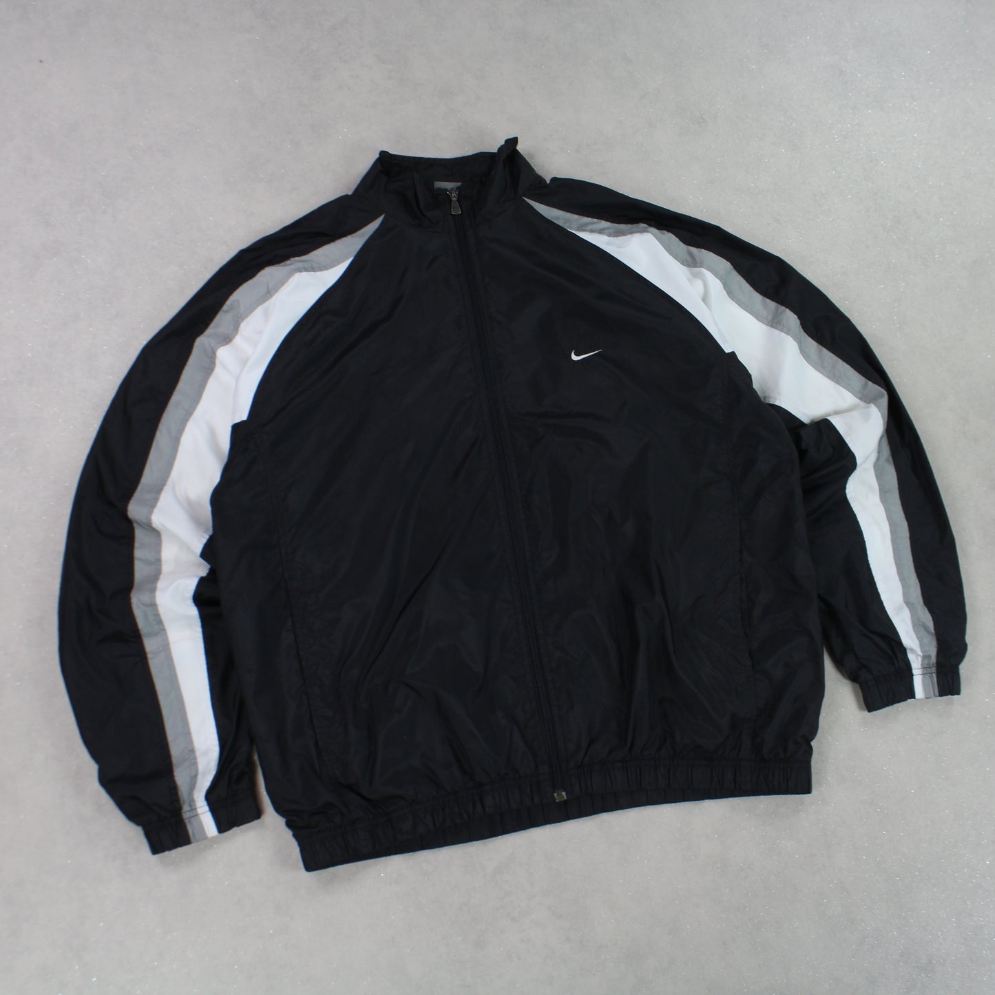 RARE 00s Nike Track Jacket Black - (XL)